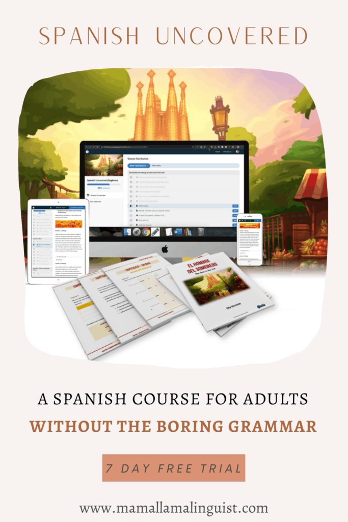 a spanish course for adults spanish uncovered