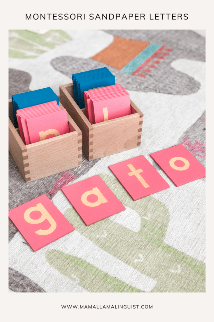 Montessori Sandpaper letters
