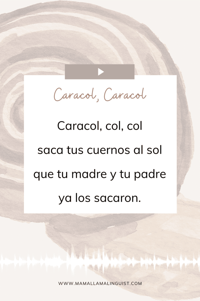 Caracol caracol spanish nursery rhyme