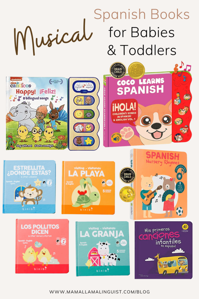 Musical spanish books babies toddlers preschool