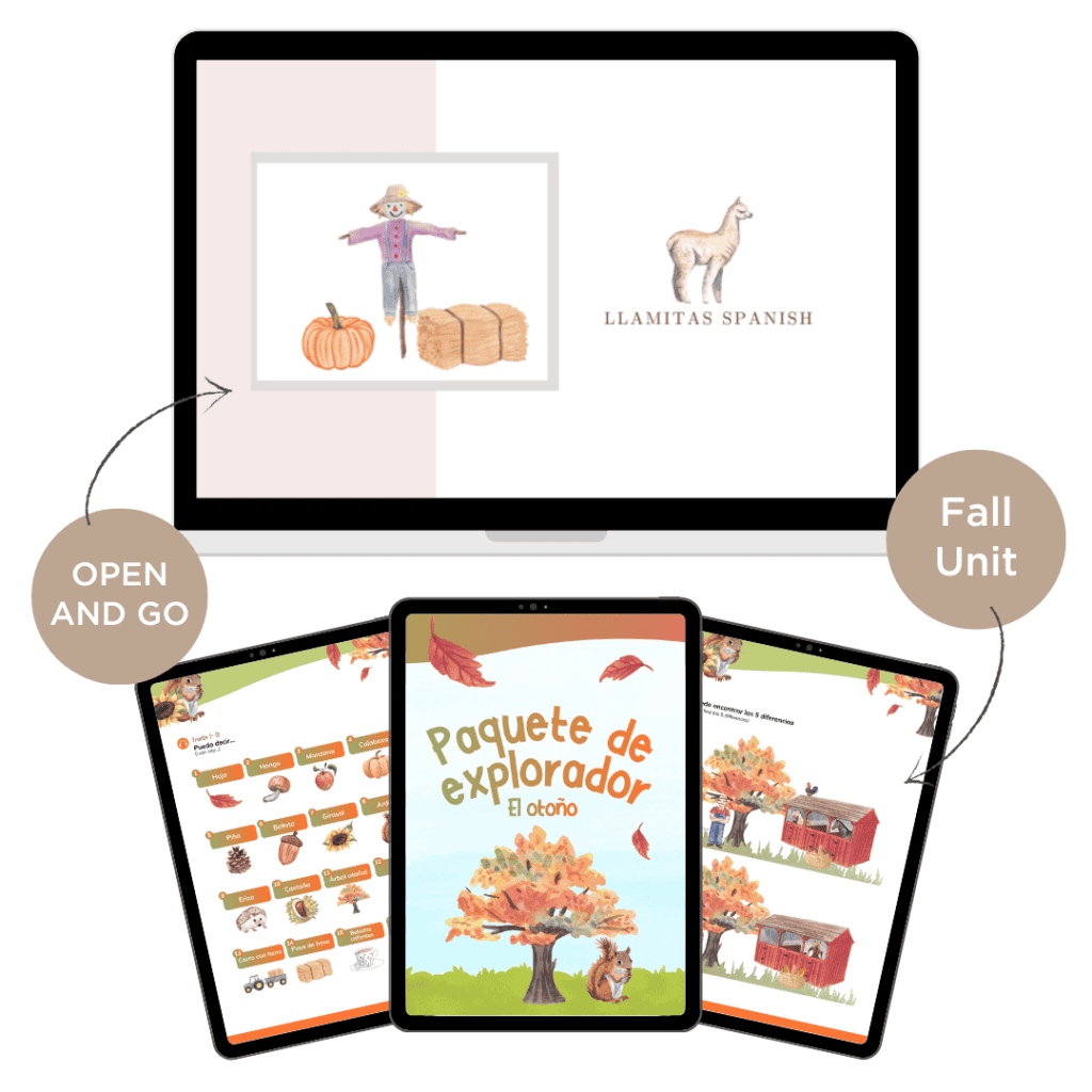 Fall themed Spanish unit