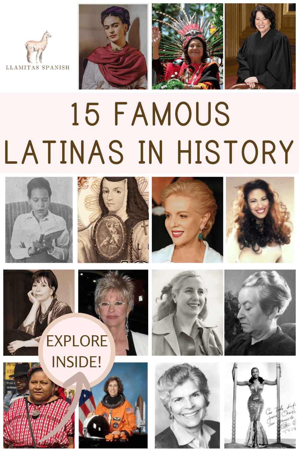 photos and portraits of famous Latina women