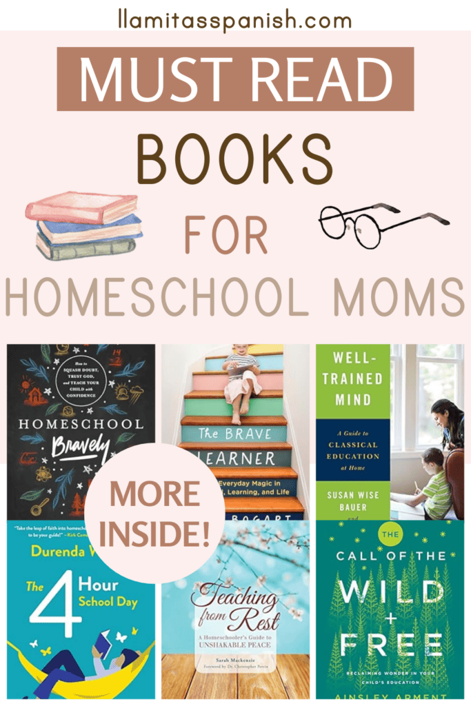 different covers of homeschool encouragement books for moms