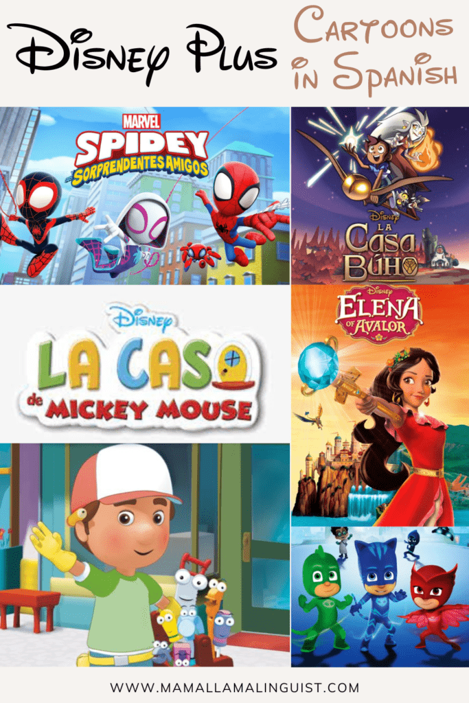 Disney Plus cartoons in Spanish