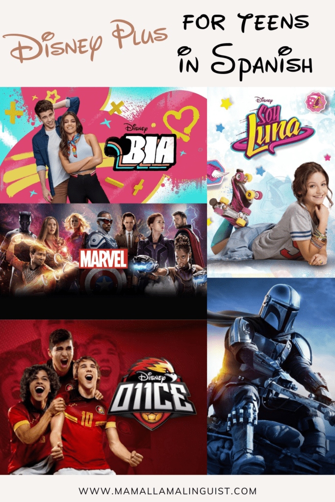 Disney Plus for teens and adults in Spanish