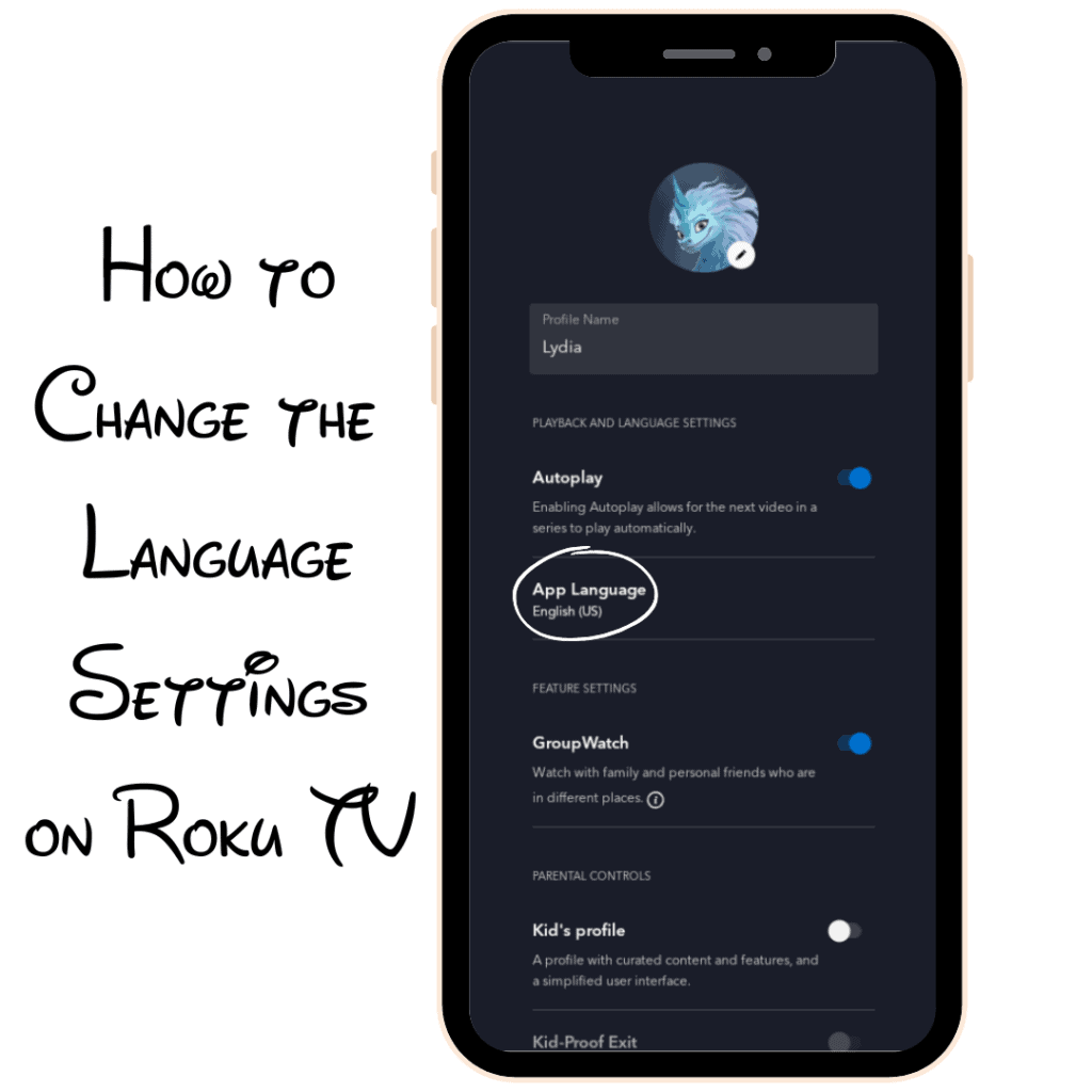 how to change the language settings on Roku TV