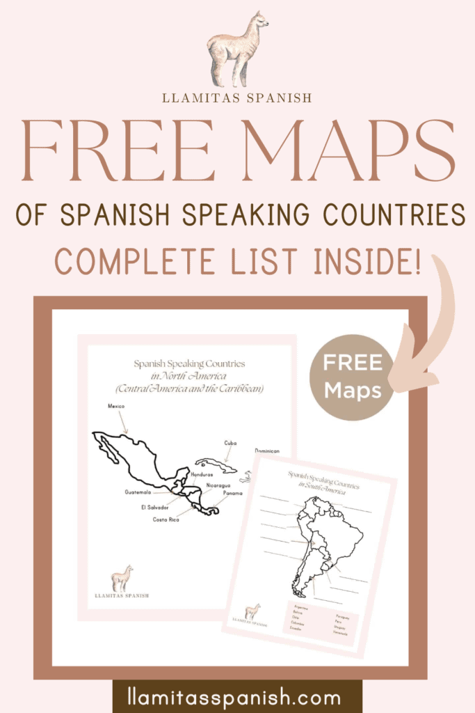 Spanish Speaking countries map