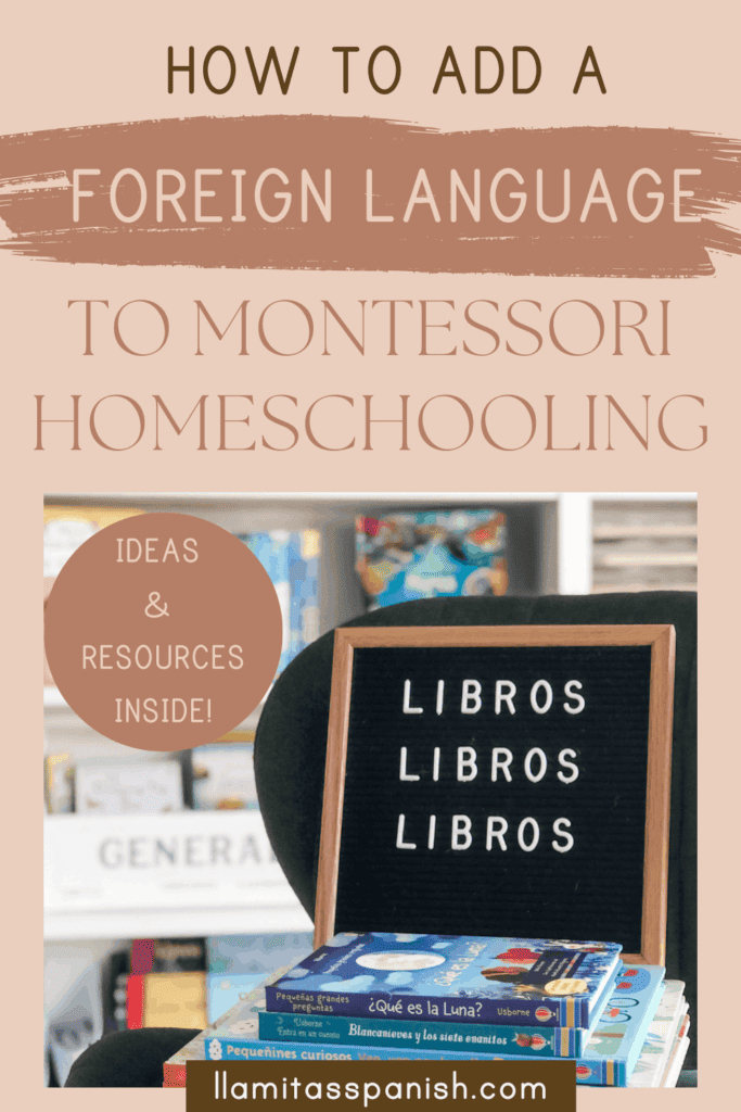 Montessori Spanish homeschooling