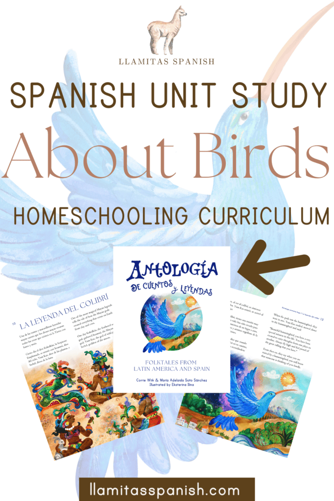 Spanish unit study about birds
