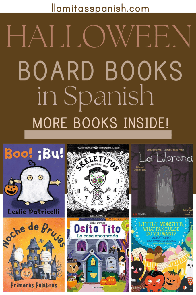 Spanish halloween board books