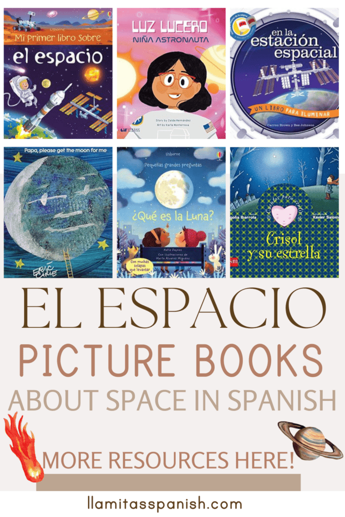 Spanish picture books about the topic of space
