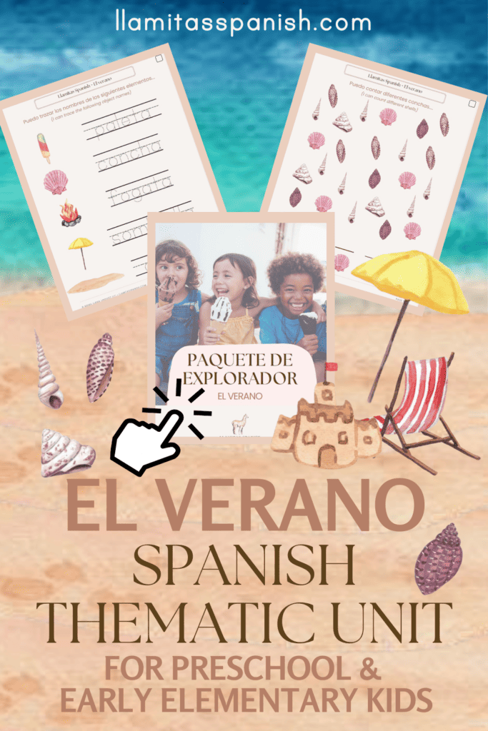 Spanish summer themed printables for kids