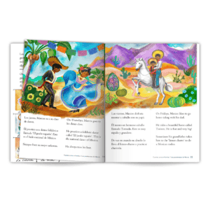 book page samples from the cuentos cortos infantiles Level 2 anthology