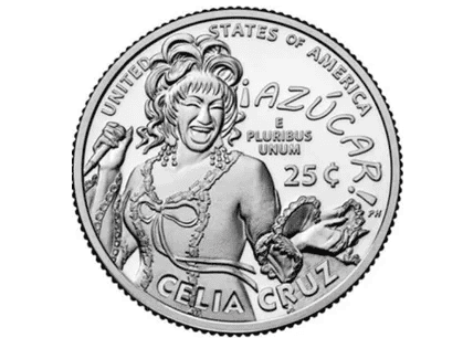 Celia Cruz coin 25 cents