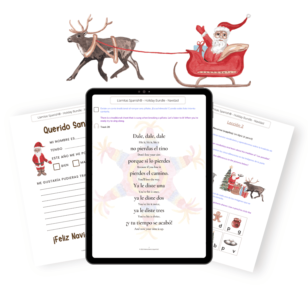 La navidad Christmas Spanish printables