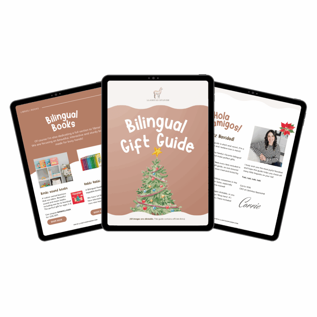Mockup Bilingual Gift Guide 2025