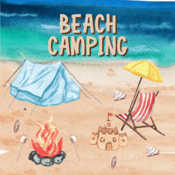 Beach Camping Spanish Activities